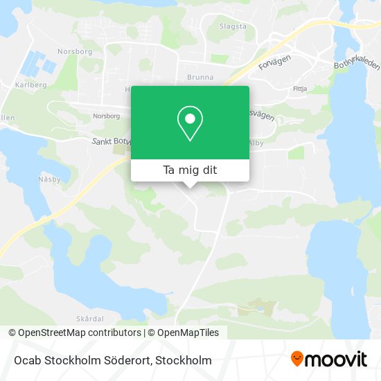 Ocab Stockholm Söderort karta