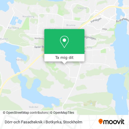 Dörr-och Fasadteknik i Botkyrka karta