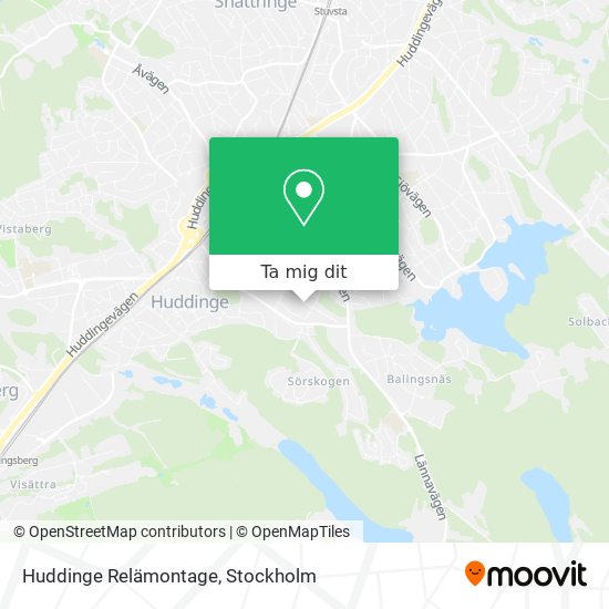 Huddinge Relämontage karta