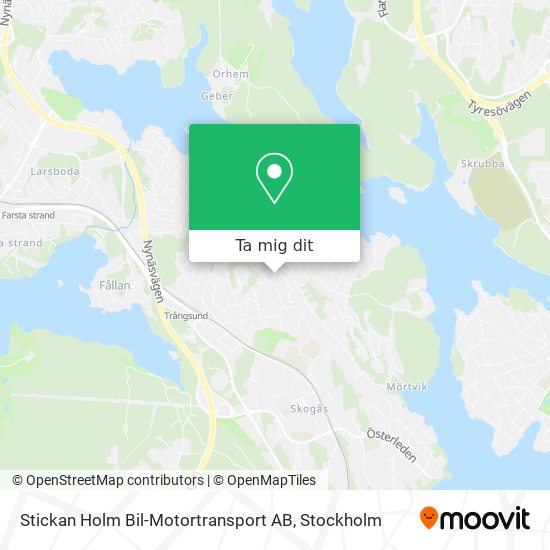 Stickan Holm Bil-Motortransport AB karta