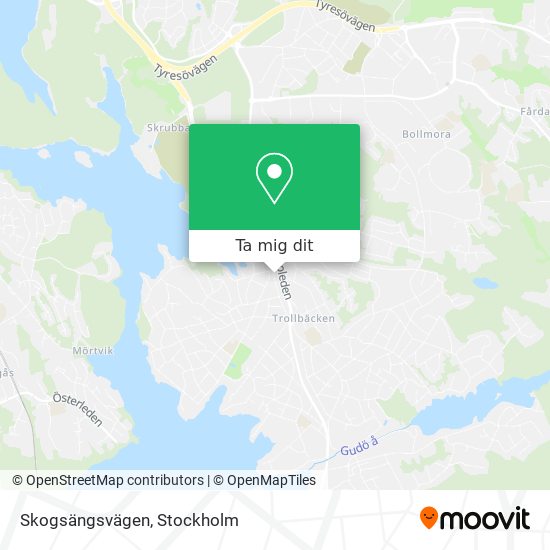 Skogsängsvägen karta