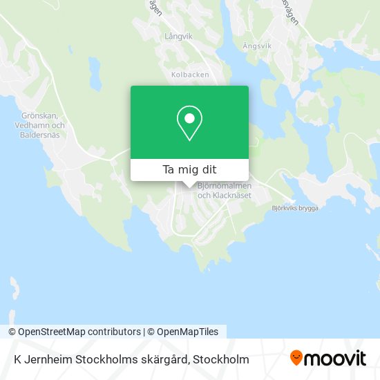 K Jernheim Stockholms skärgård karta