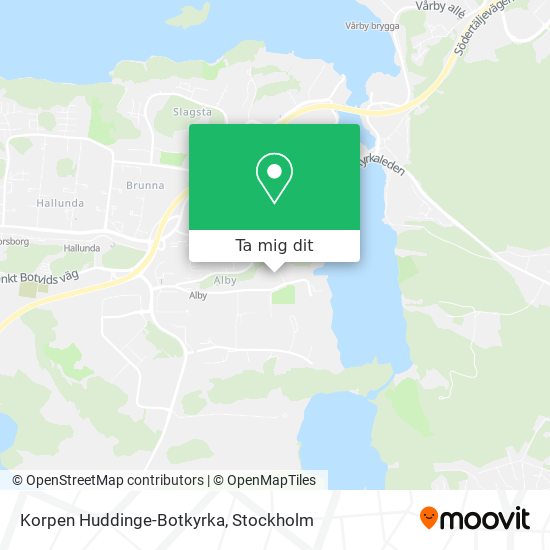 Korpen Huddinge-Botkyrka karta