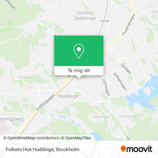 Folkets Hus Huddinge karta