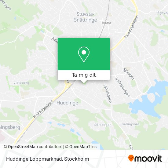 Huddinge Loppmarknad karta