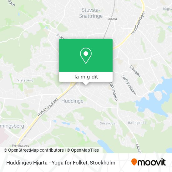 Huddinges Hjärta - Yoga för Folket karta