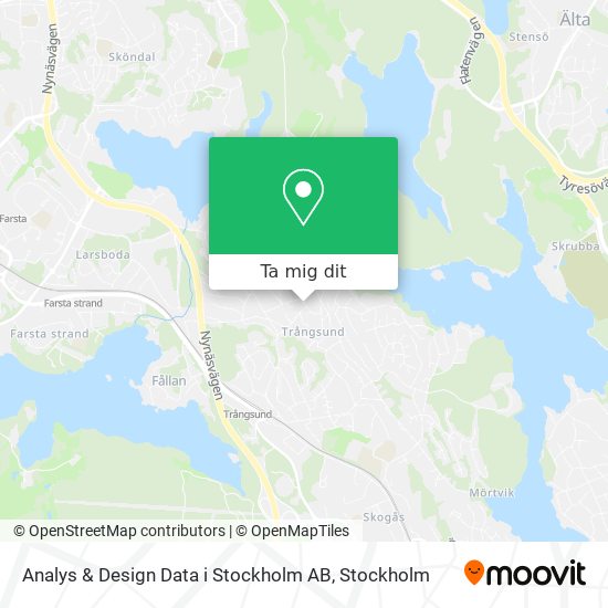 Analys & Design Data i Stockholm AB karta