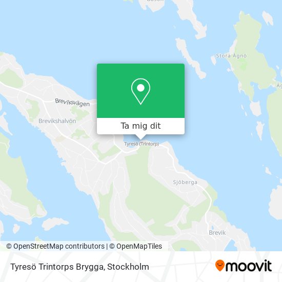 Tyresö Trintorps Brygga karta