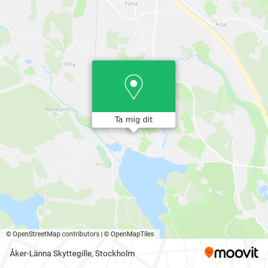 Åker-Länna Skyttegille karta