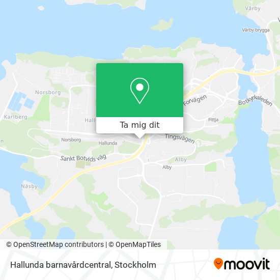 Hallunda barnavårdcentral karta