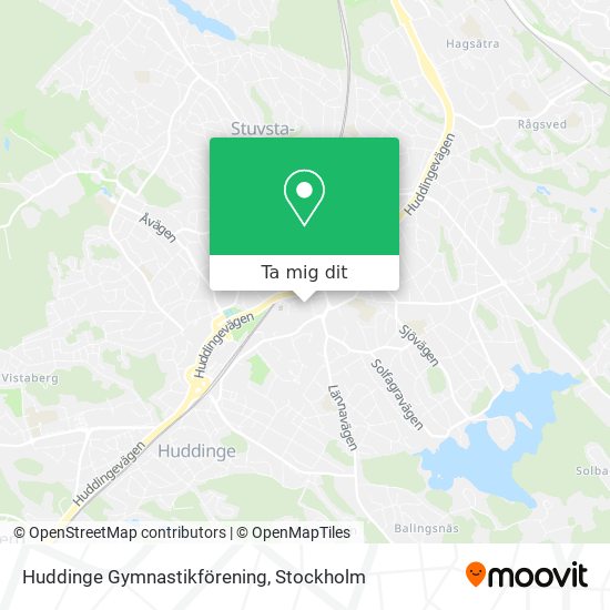 Huddinge Gymnastikförening karta