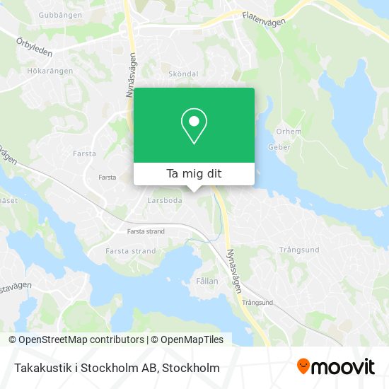 Takakustik i Stockholm AB karta