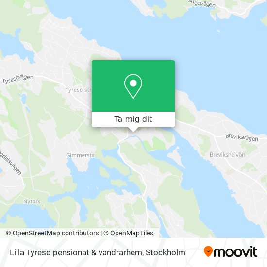 Lilla Tyresö pensionat & vandrarhem karta