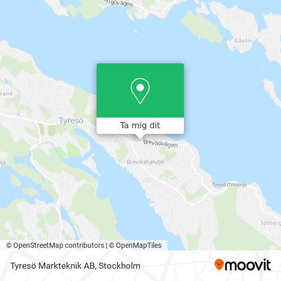 Tyresö Markteknik AB karta