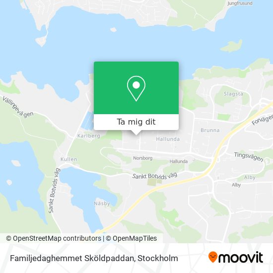 Familjedaghemmet Sköldpaddan karta