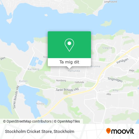 Stockholm Cricket Store karta