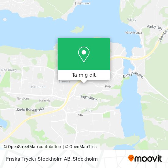 Friska Tryck i Stockholm AB karta