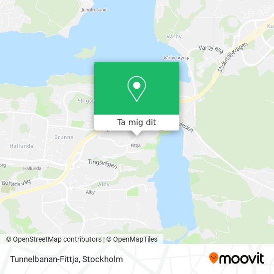 Tunnelbanan-Fittja karta