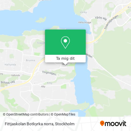 Fittjaskolan Botkyrka norra karta