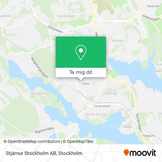 Stjärnur Stockholm AB karta