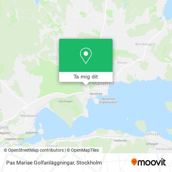 Pax Mariae Golfanläggningar karta