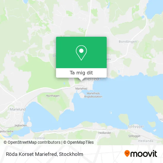 Röda Korset Mariefred karta