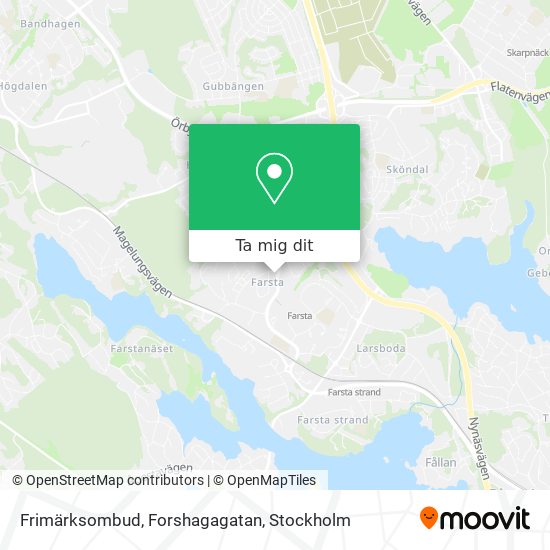 Frimärksombud, Forshagagatan karta