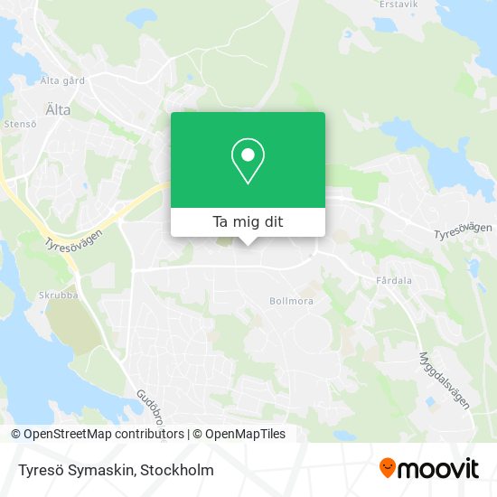 Tyresö Symaskin karta