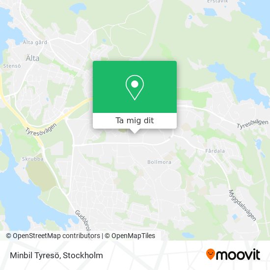 Minbil Tyresö karta