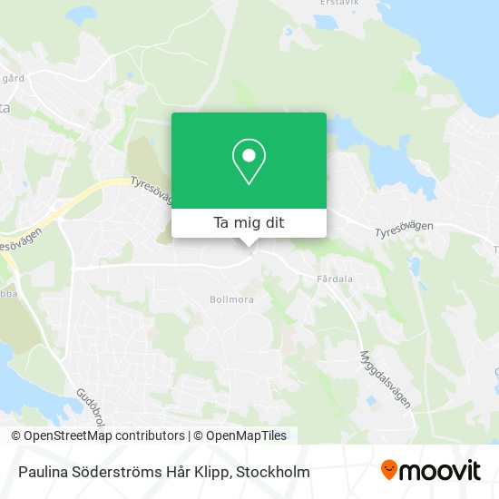 Paulina Söderströms Hår Klipp karta