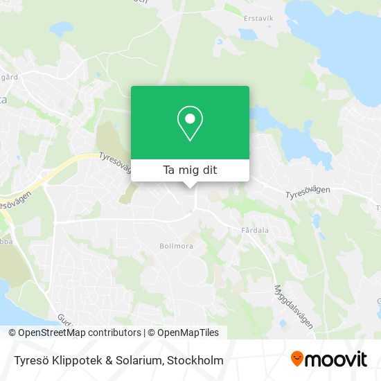 Tyresö Klippotek & Solarium karta