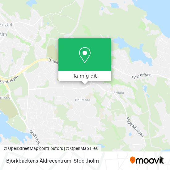 Björkbackens Äldrecentrum karta