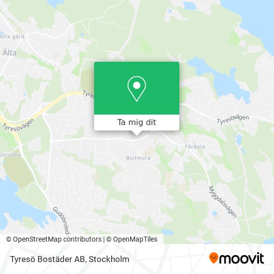 Tyresö Bostäder AB karta