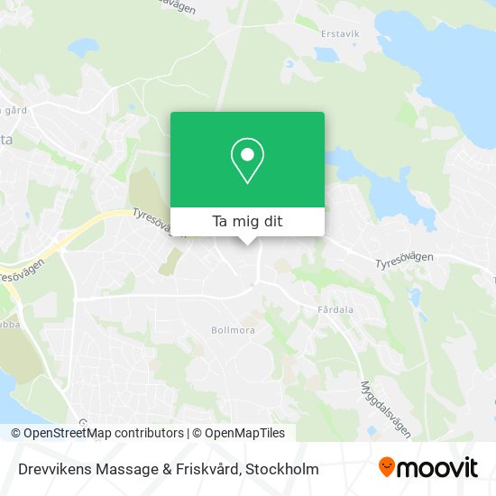 Drevvikens Massage & Friskvård karta