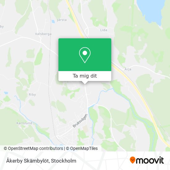 Åkerby Skämbylöt karta
