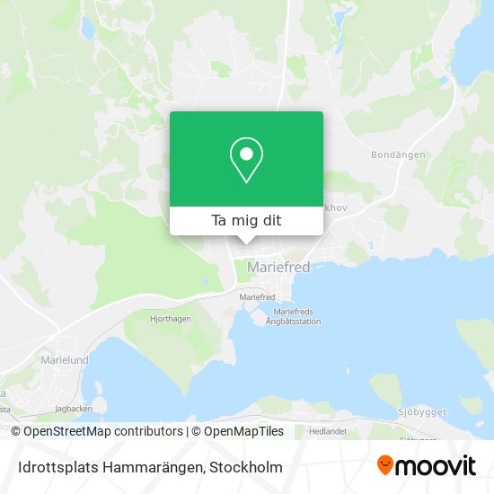 Idrottsplats Hammarängen karta