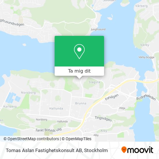 Tomas Aslan Fastighetskonsult AB karta