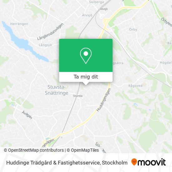 Huddinge Trädgård & Fastighetsservice karta