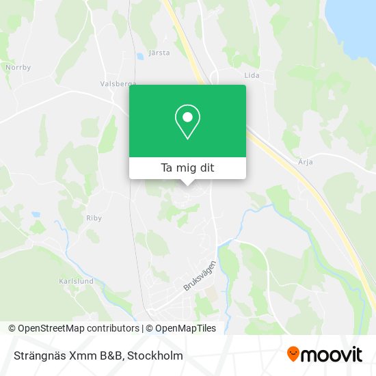 Strängnäs Xmm B&B karta