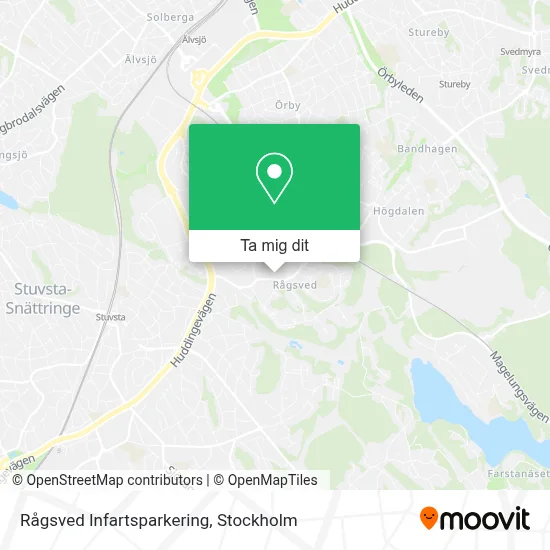 Rågsved Infartsparkering karta