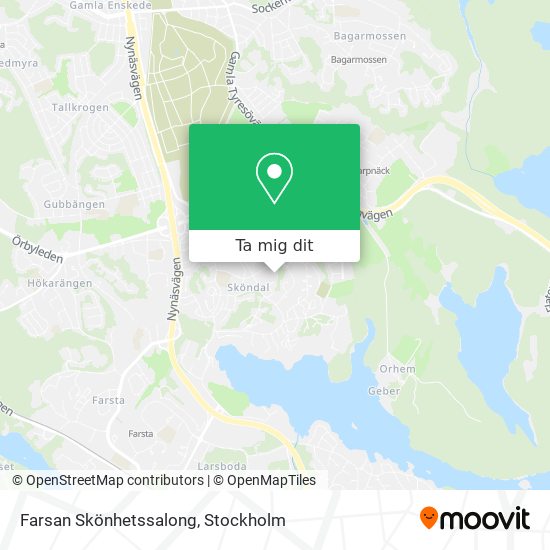 Farsan Skönhetssalong karta