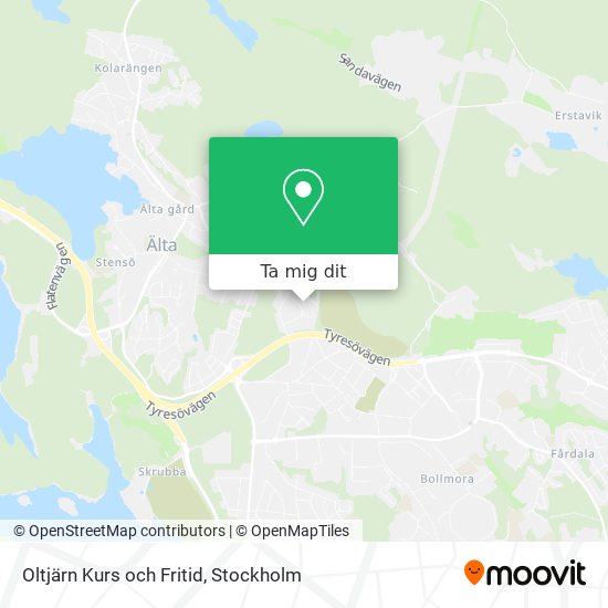 Oltjärn Kurs och Fritid karta