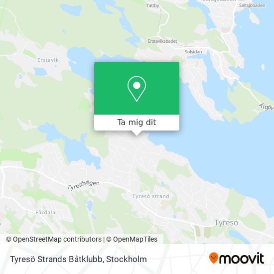 Tyresö Strands Båtklubb karta