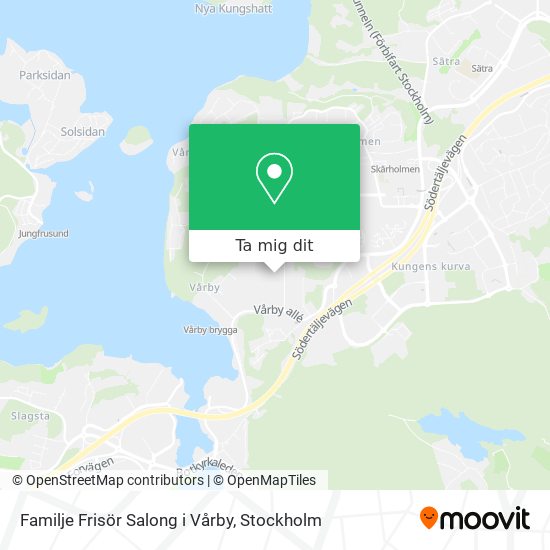 Familje Frisör Salong i Vårby karta