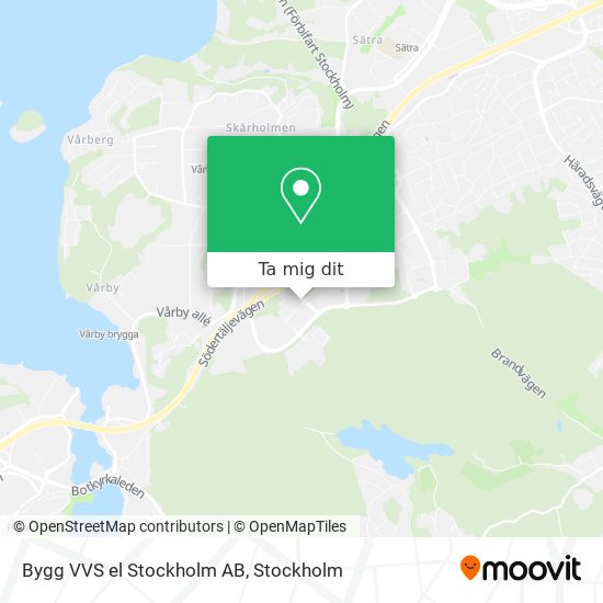 Bygg VVS el Stockholm AB karta