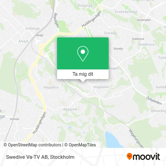 Swedive Va-TV AB karta