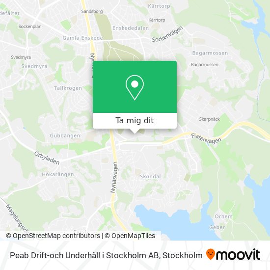 Peab Drift-och Underhåll i Stockholm AB karta