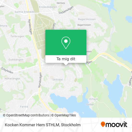 Kocken Kommer Hem STHLM karta