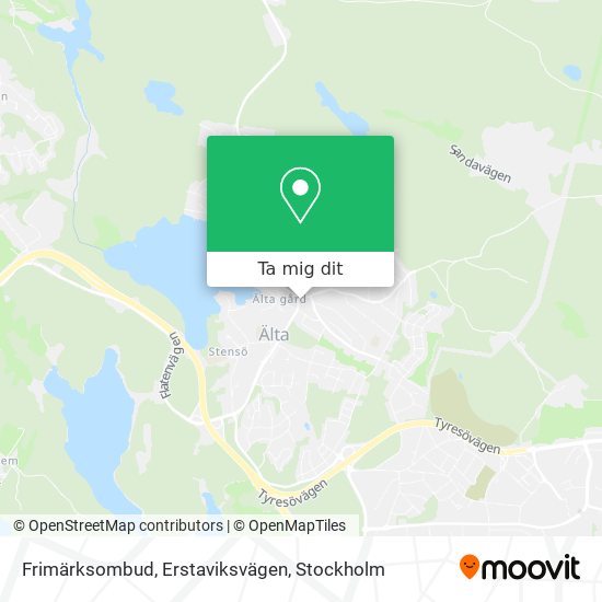 Frimärksombud, Erstaviksvägen karta