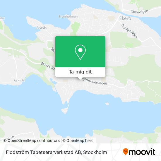Flodström Tapetserarverkstad AB karta